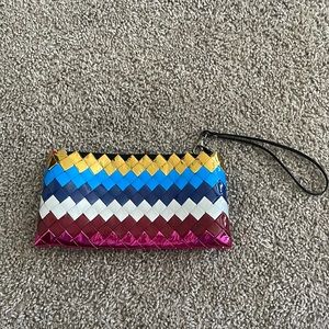 Ecoist colorful clutch bag